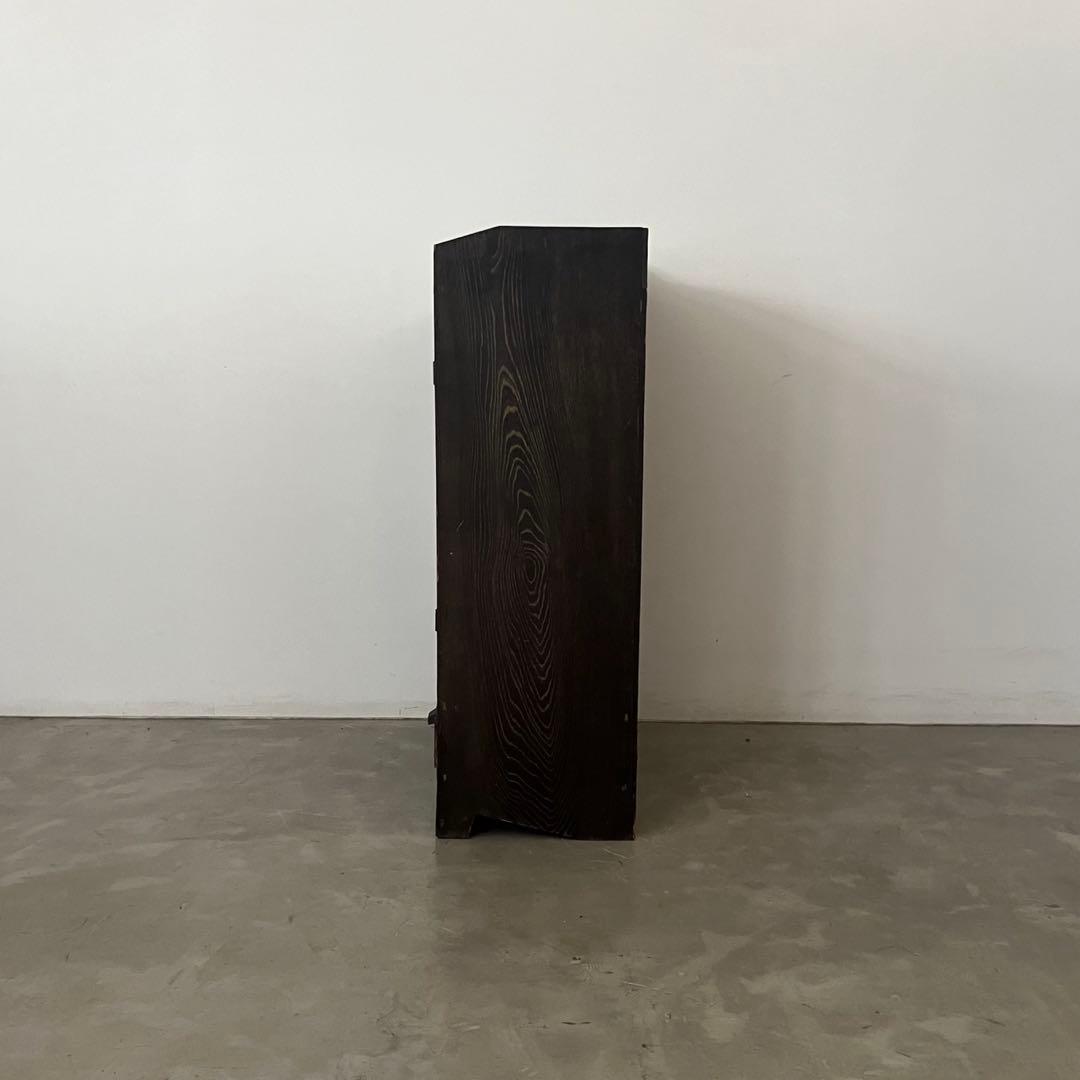 レトロ　アンティーク　古家具　古道具　ガラス棚　シェルフ　本棚　食器棚　昭和