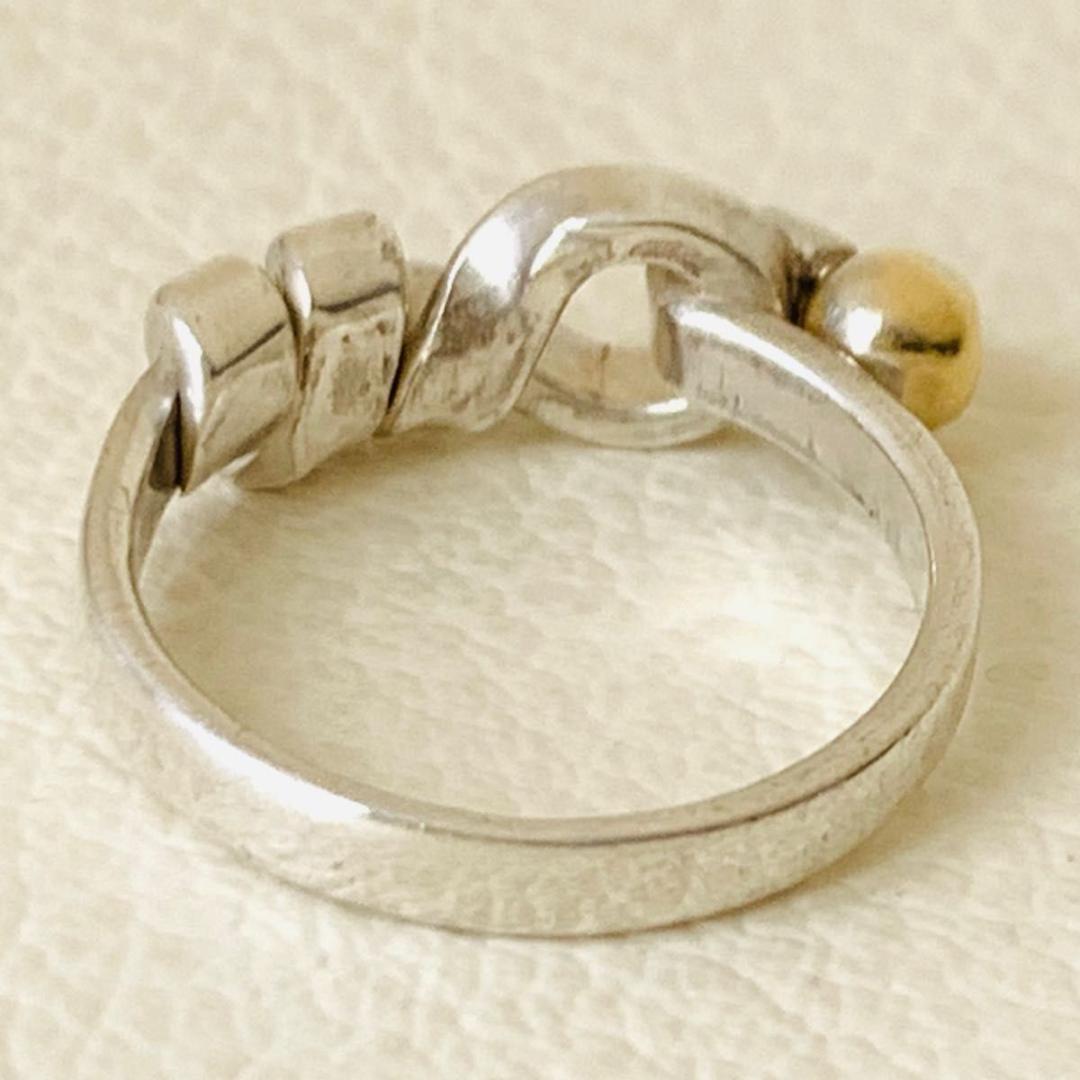 k18 コンビネーション ティファニー 指輪 リング フックアンドアイ 750