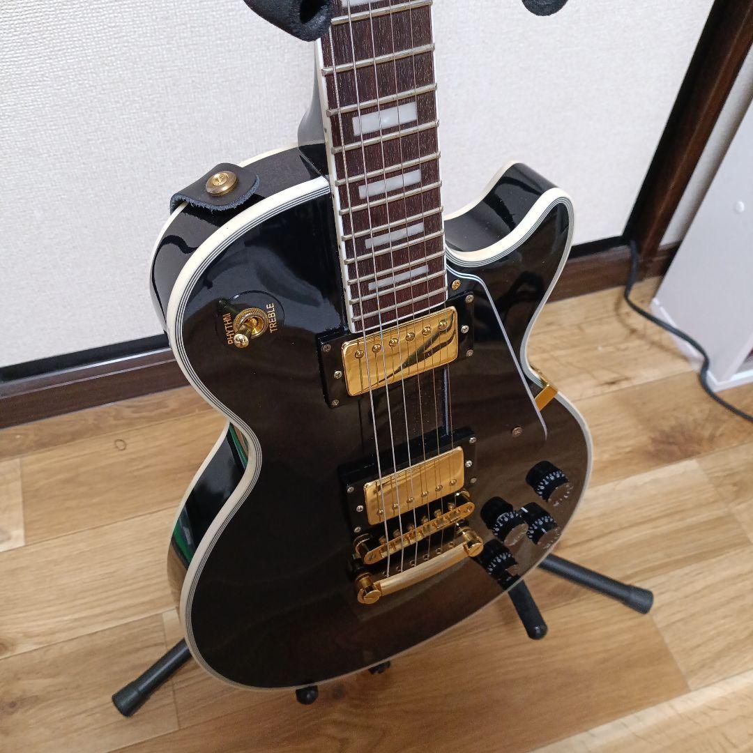 美品　レスポールカスタム　黒　チブソン　エレキギター