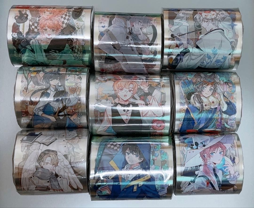 人物マステ　新品巻売り　9点セット