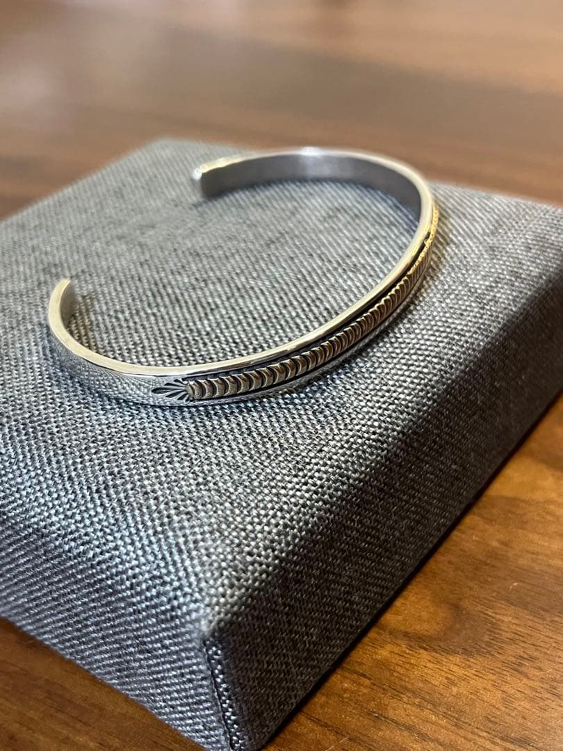 希少 Lサイズ ブルースモーガン 14k バングル 手首周り18〜18.5cm