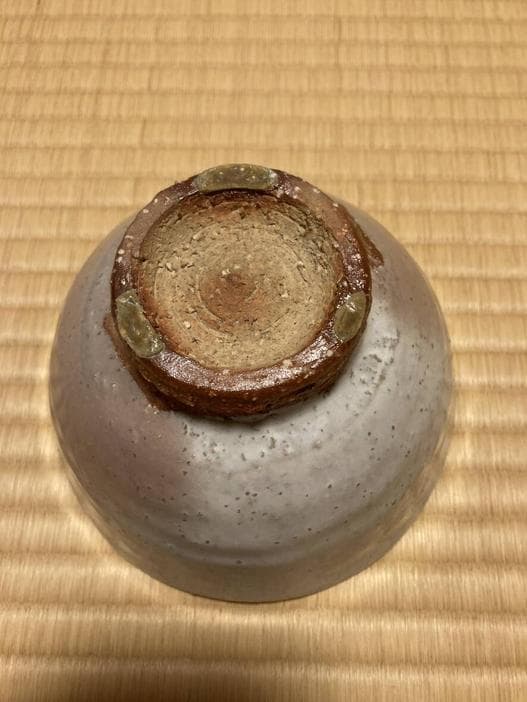 未使用品 茶道具 岡田裕 抹茶碗 萩焼 晴雲山 箱有