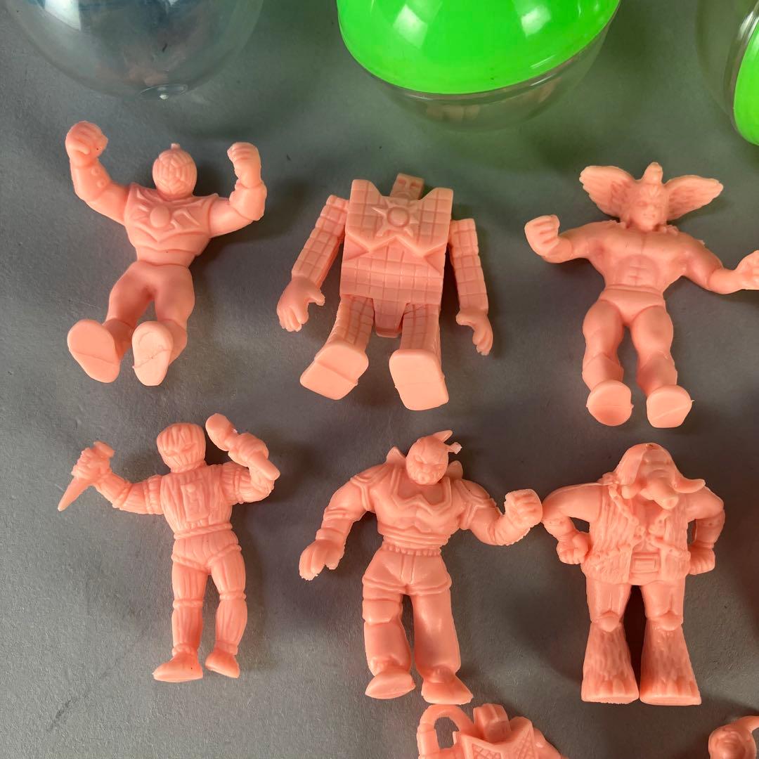 U◆アマダ キン消し 肌色 １２点◆ガチャ 募集超人 当時物 キン肉マン