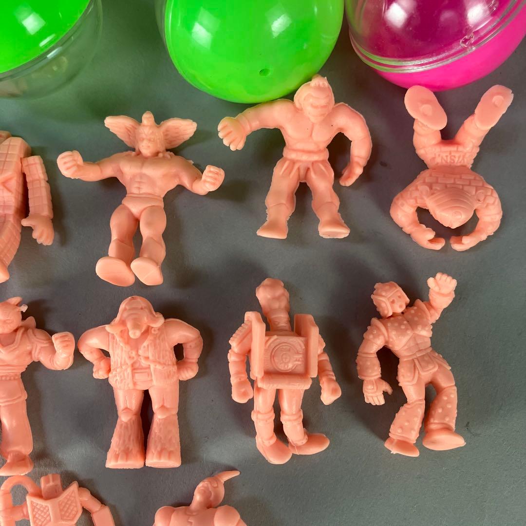 U◆アマダ キン消し 肌色 １２点◆ガチャ 募集超人 当時物 キン肉マン