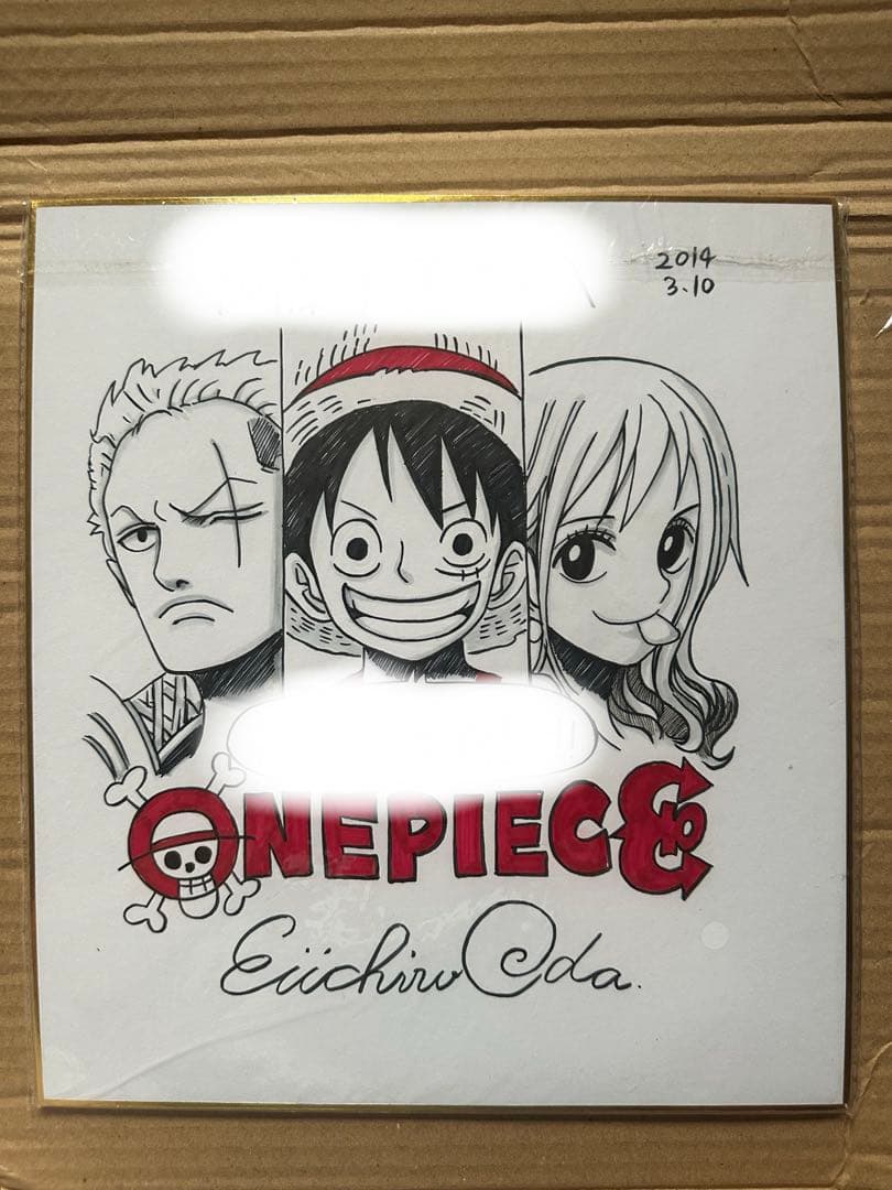 J*3様 ONE PIECE サイン　ゾロ　ナミ　ルフィ