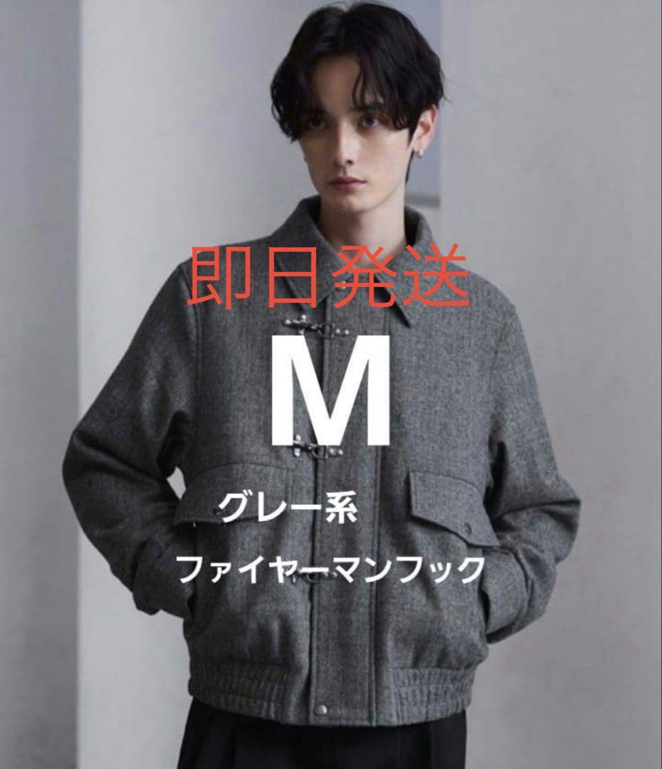 激レア完売品　CLEL ウールブレンドヘリンボーンツイードファイヤーマンブルゾン