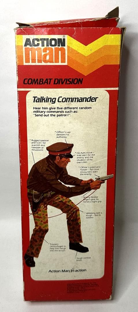 【要注意ヘッド取れてます］アクションマン／トーキングコマンダー