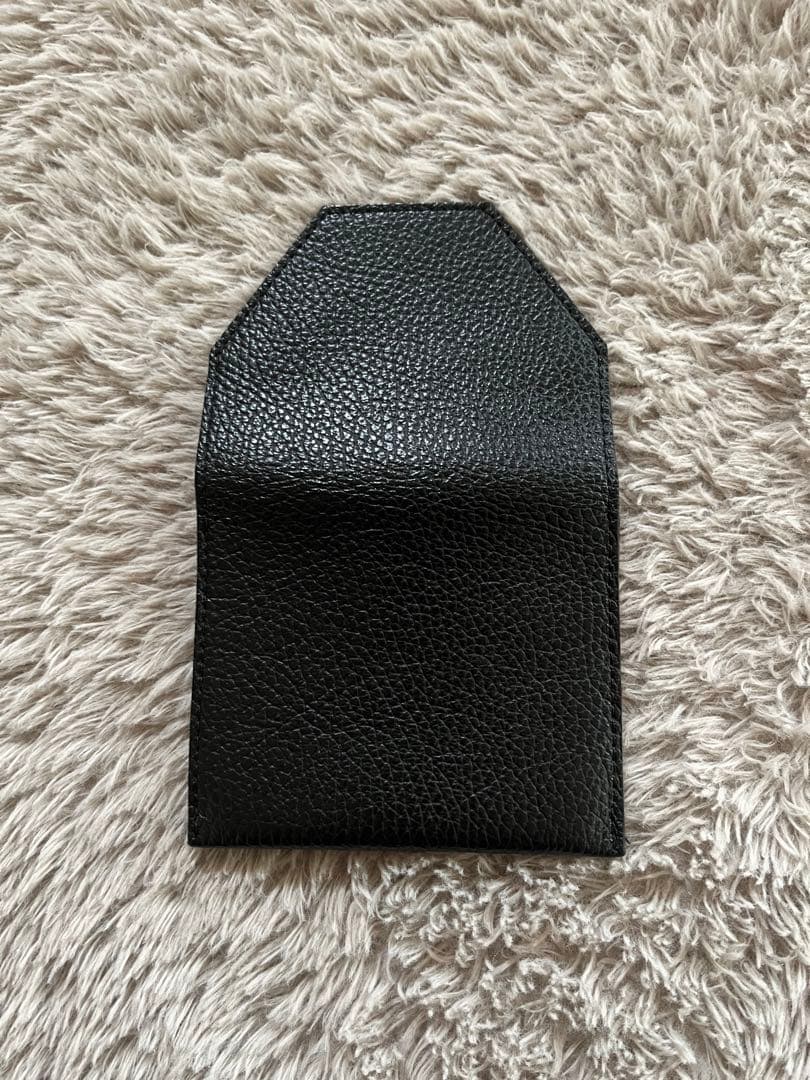 【美品】ci.wata small wallet シボ革/ブラック　ほこまる