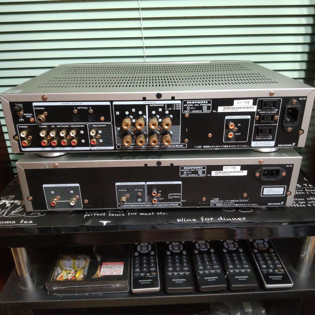 美品 marantz PM6006 CD6006ステレオアンプセット