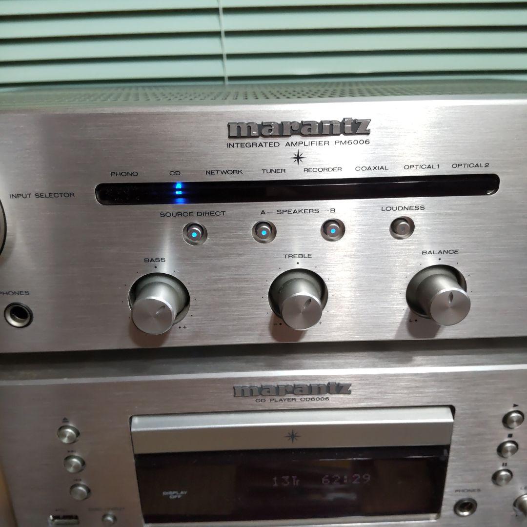 美品 marantz PM6006 CD6006ステレオアンプセット