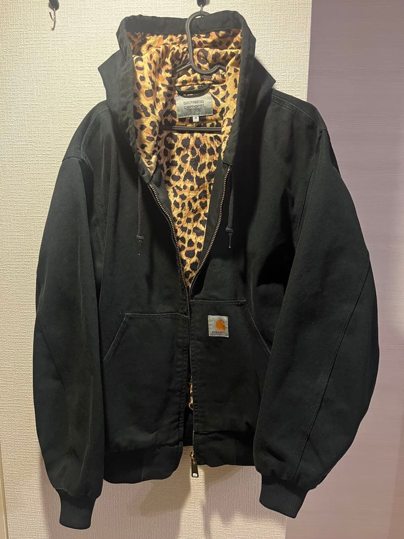 期間限定　ワコマリア　カーハート　アクティブジャケット　M ブラック　レオパード