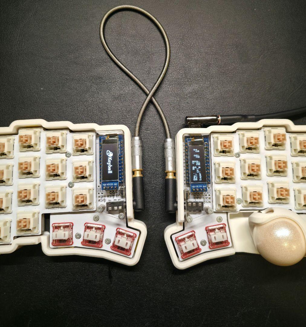 Keyball39 白基盤 完成品