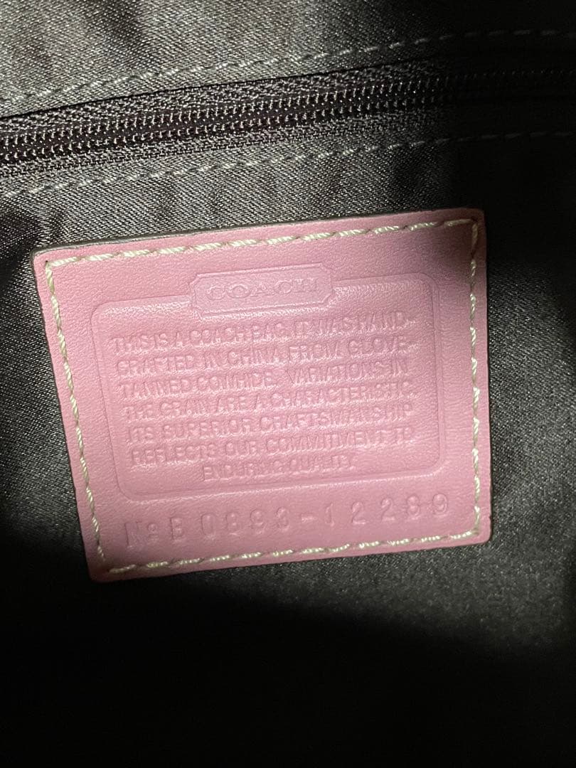 期間限定価格　COACH ピンク レザー ハンドバッグ
