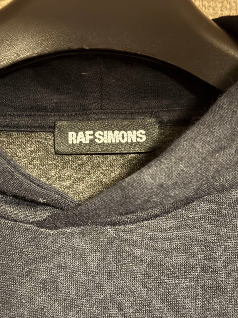 RafSimons ラフシモンズ　薄手ニットパーカー　バイカラー