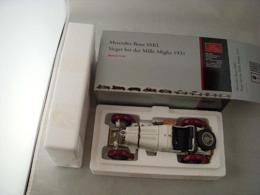CMC 1/18 メルセデスベンツ SSKLミッレ.ミリア 1931