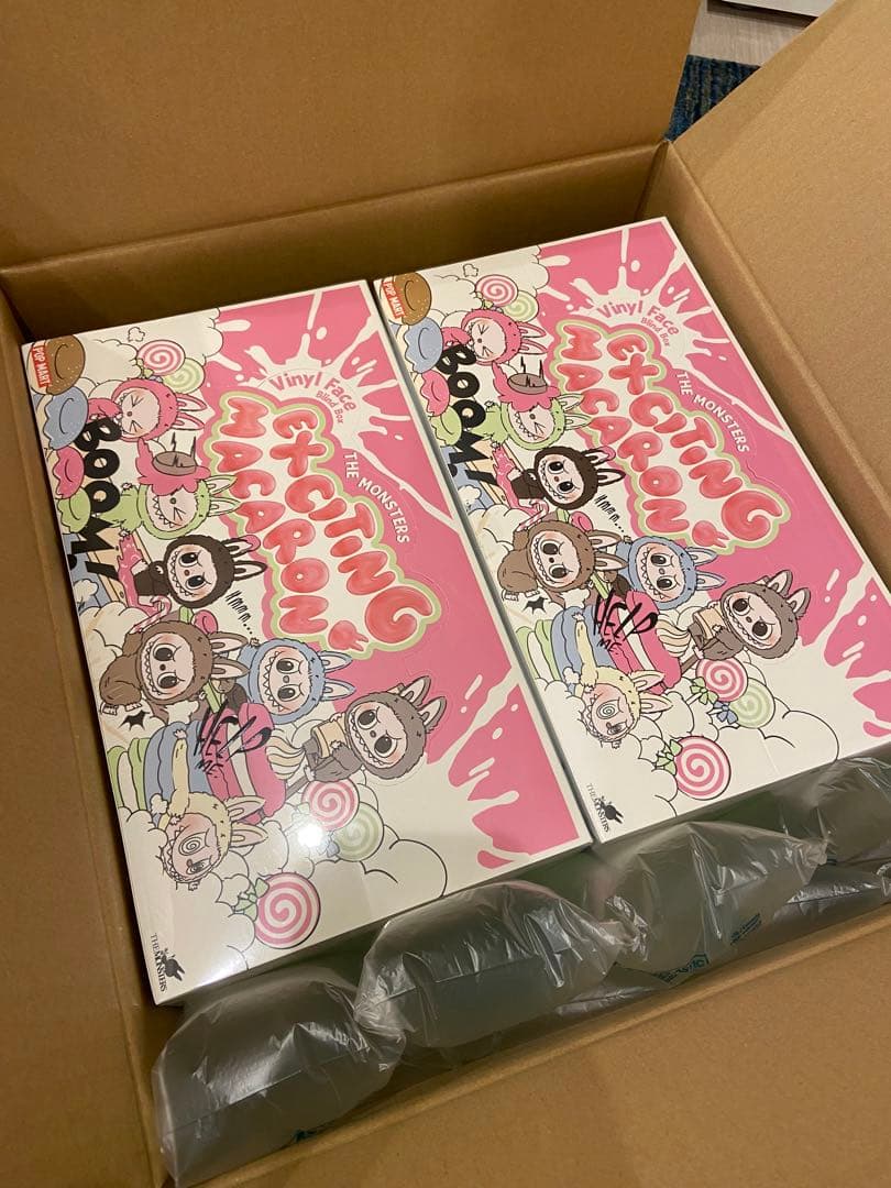 POPMART LABUBU THE MONSTERS マカロンぬいぐるみ 2箱