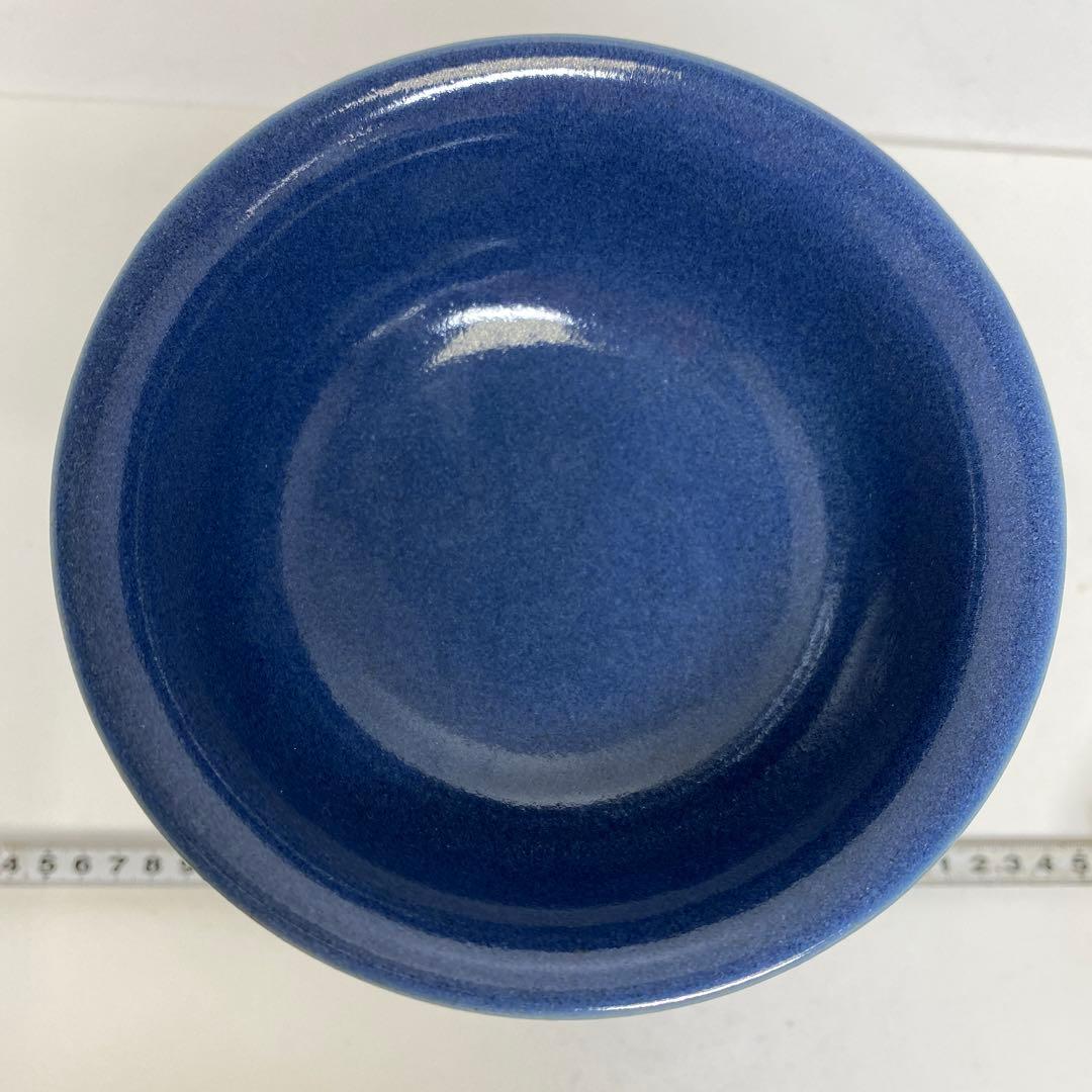 中国美術　大明宣徳年製　高杯　高さ約11.5㎝ タニト　東さ8-0107②