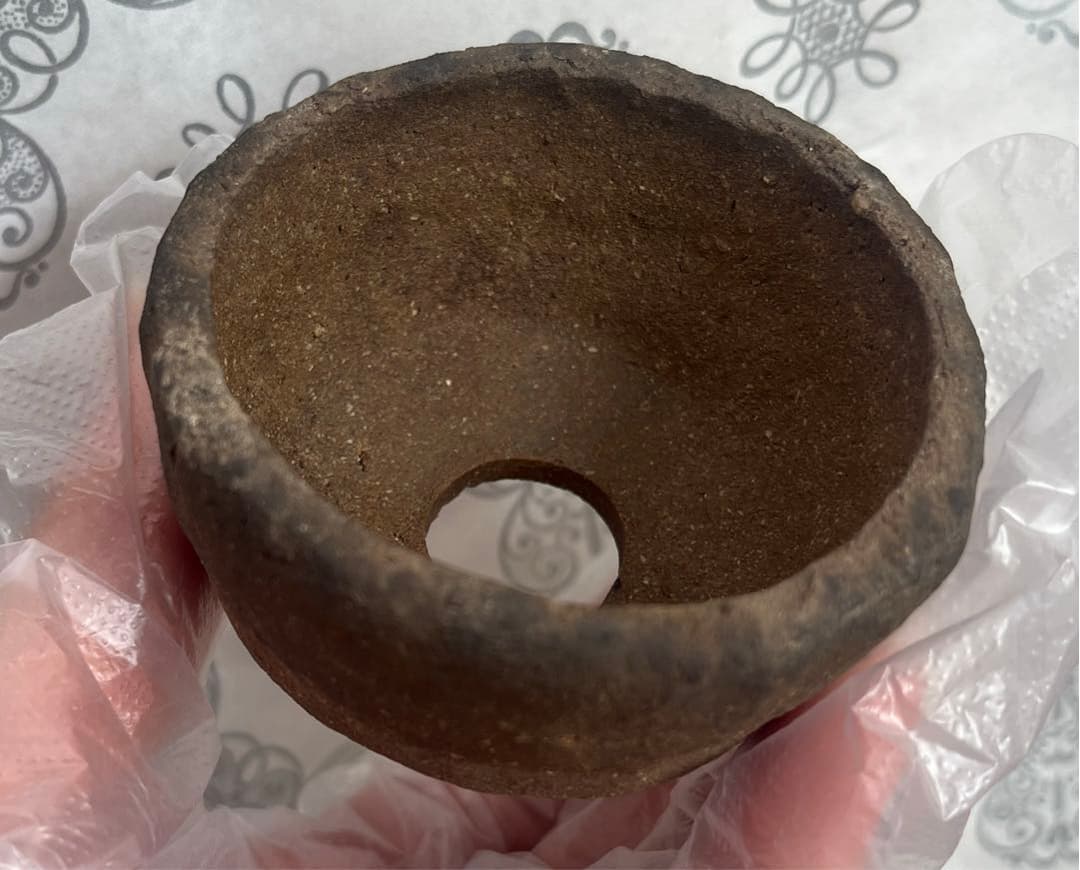 東福寺　小品　盆栽鉢　レトロ　アンティーク　(2) (A3) 豆鉢