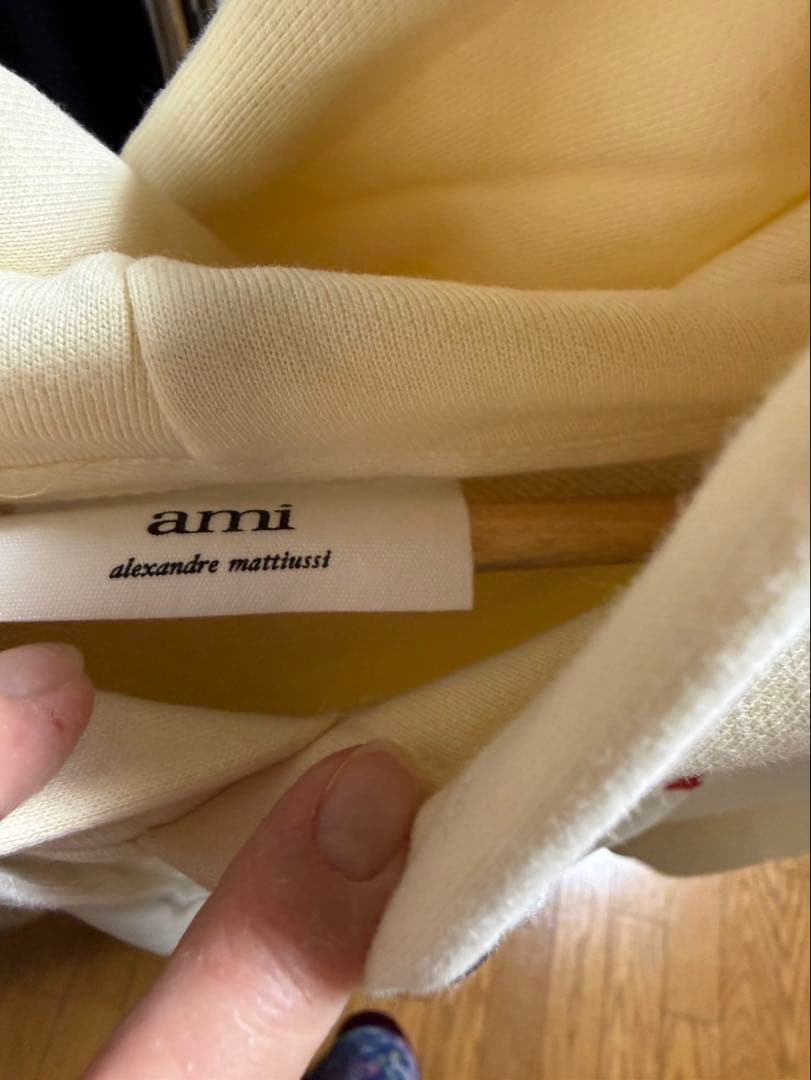 ami フード付きパーカー クリーム色2つセット