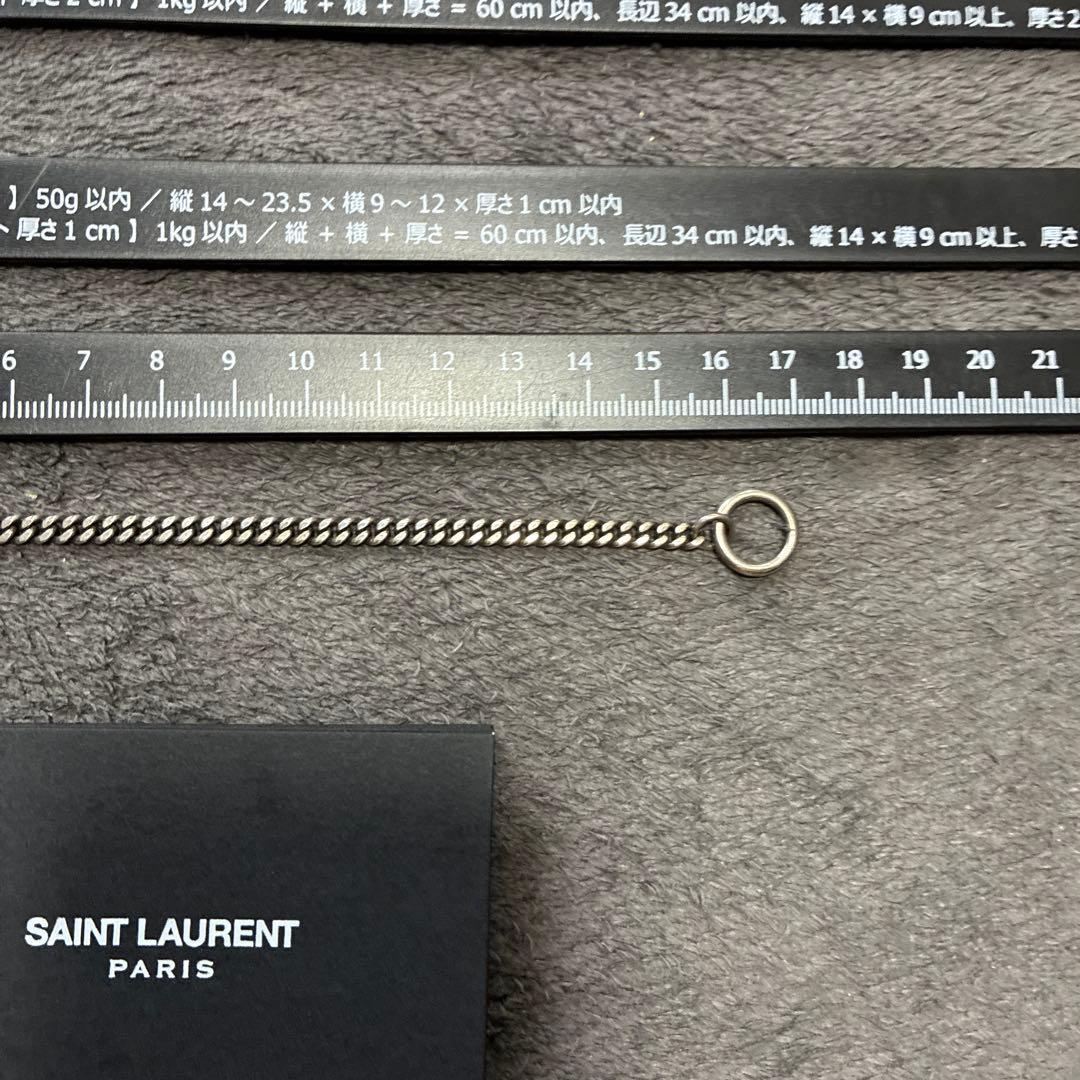 サンローラン　ブレスレット　シルバー　銀　0710