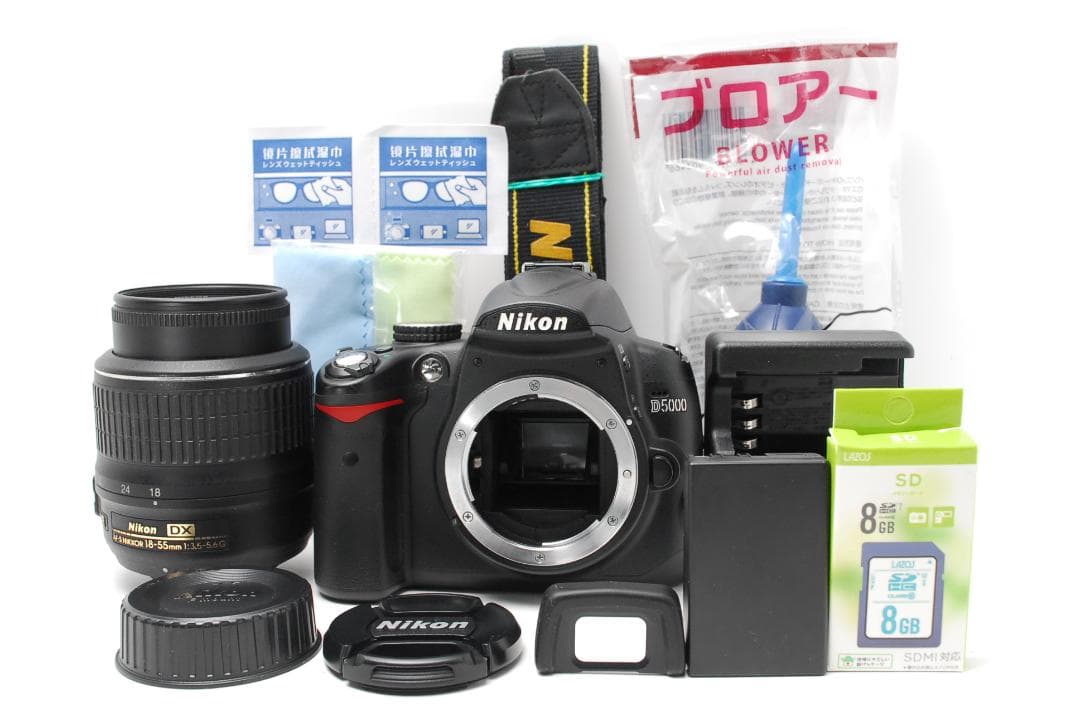 【動作確認済　安心の完動品】Nikon D5000　スマホ転送　写真も動画もOK