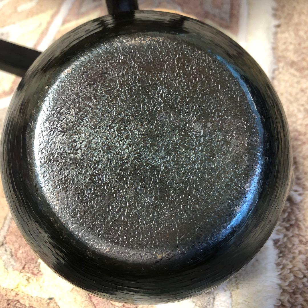 茶道具　銀瓶　銀仕上げ　丸型　750cc 専用紙箱入り　アンティーク