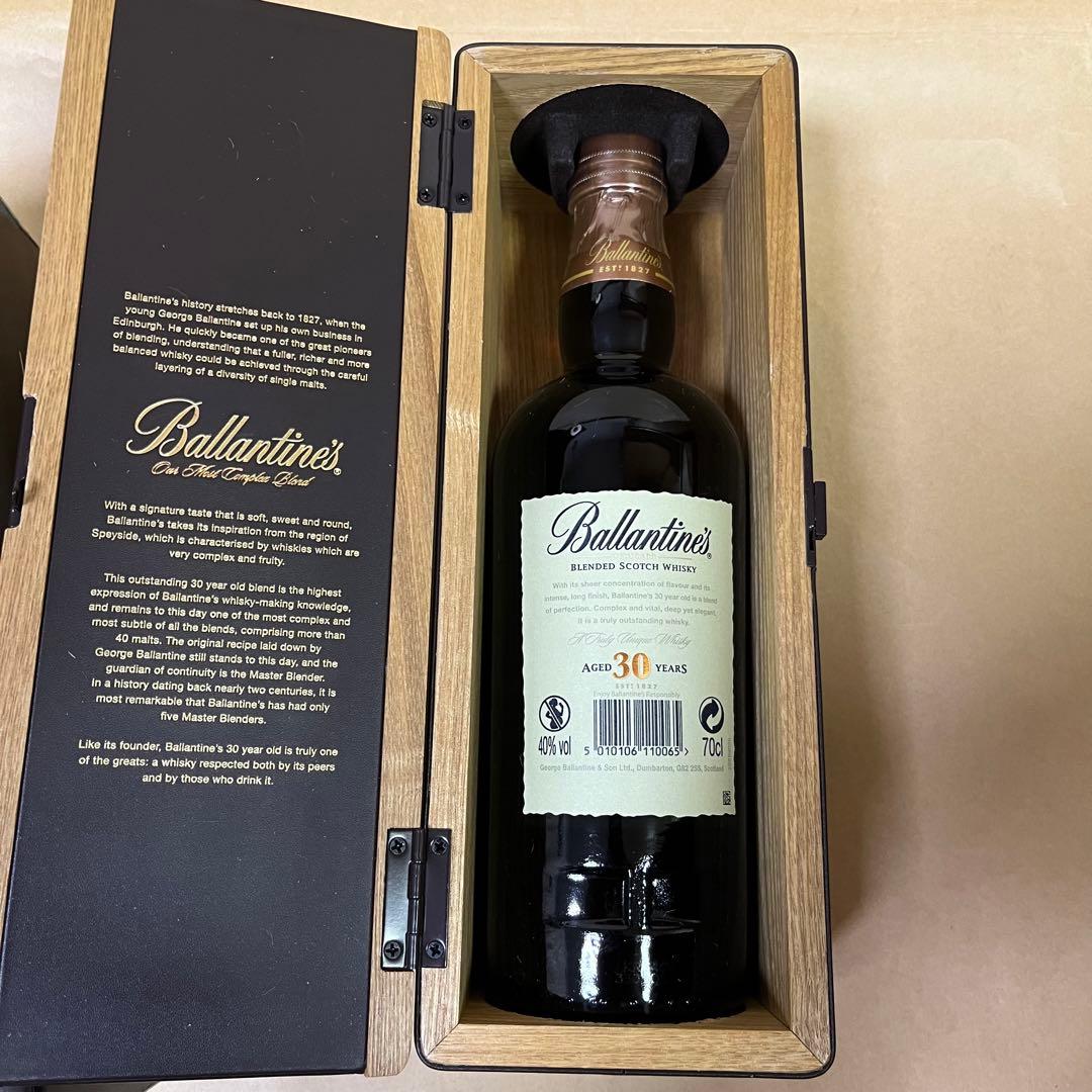 Ballartine's バランタイン 30年木箱と外紙箱付 未開封 700ml