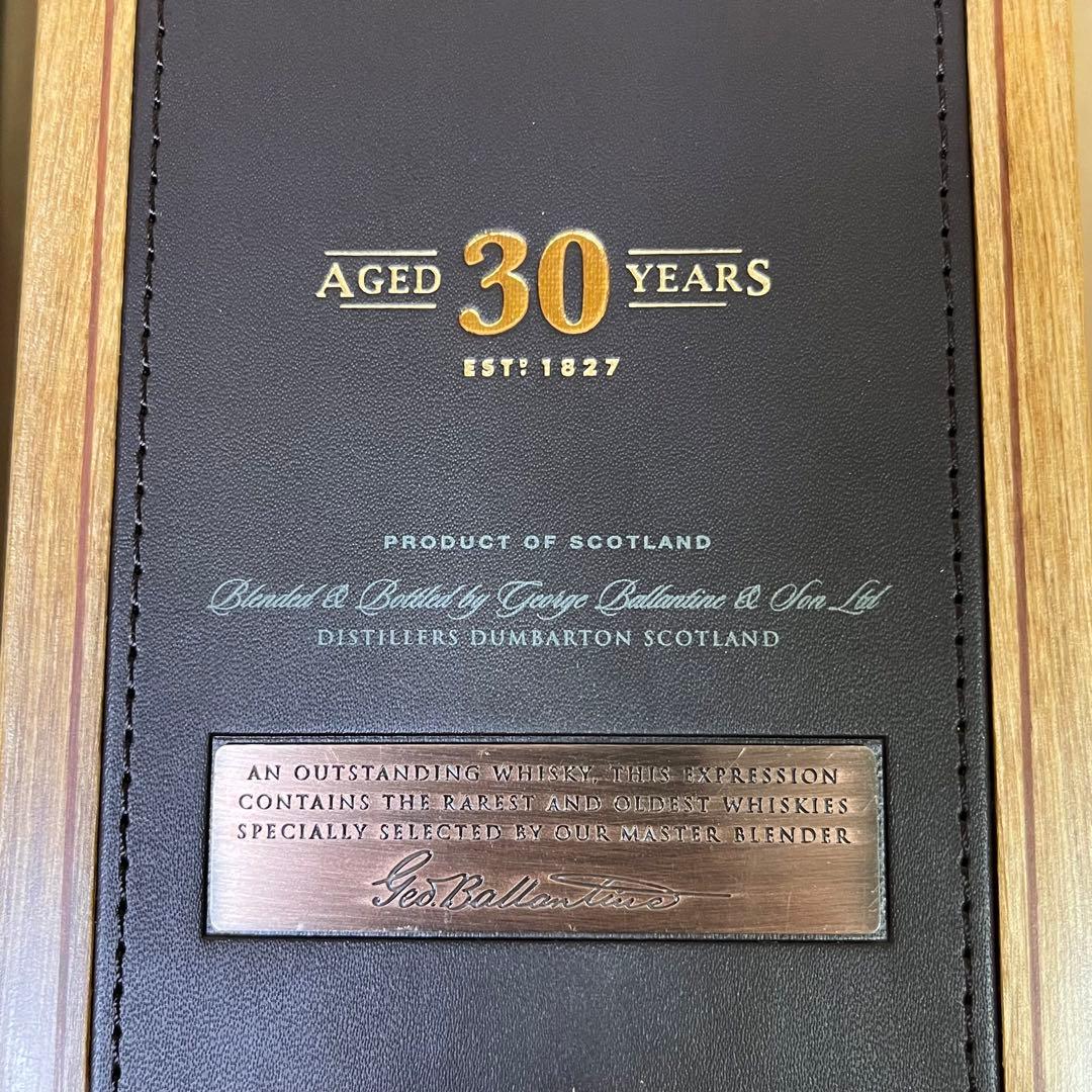 Ballartine's バランタイン 30年木箱と外紙箱付 未開封 700ml