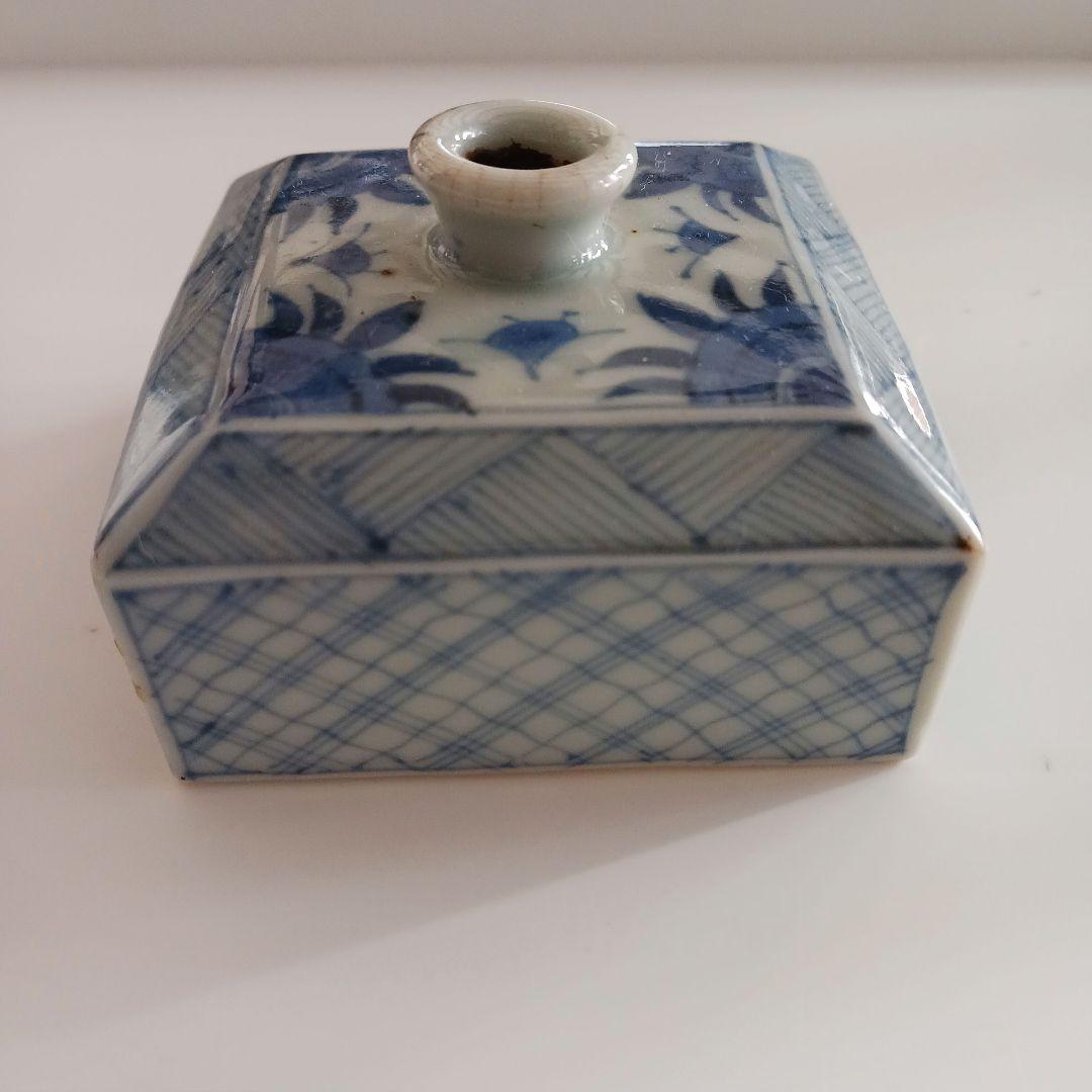 古伊万里　染付け　油壺