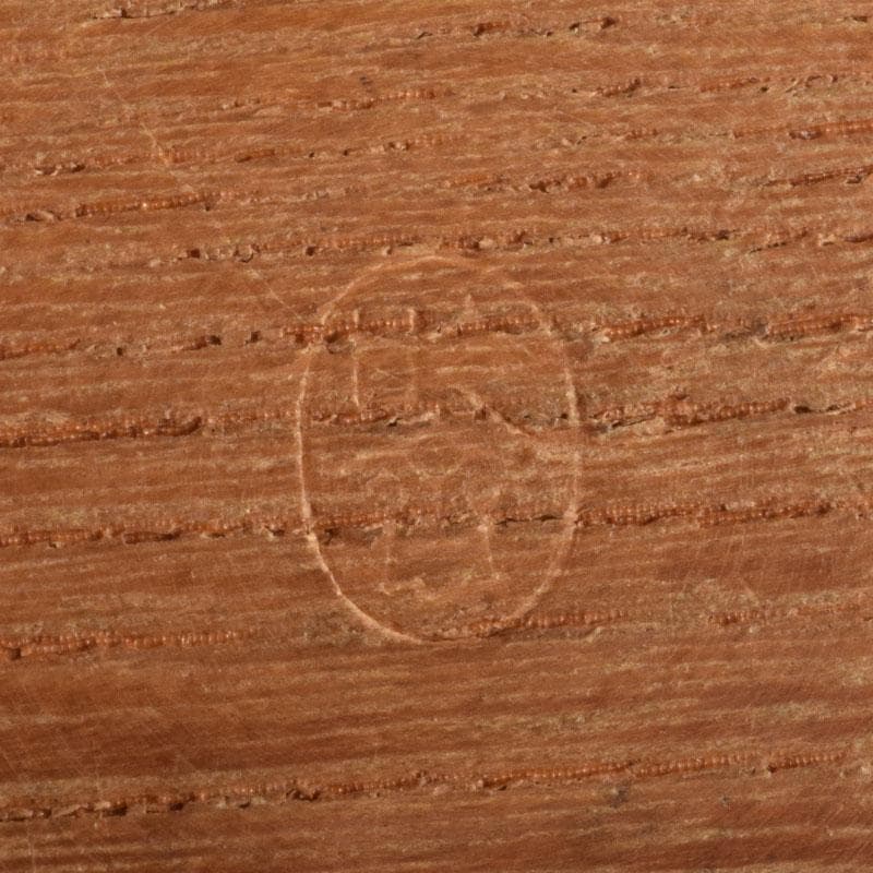 茶道具　欅製　ろくろ目　香合　在銘　共箱　V　8721