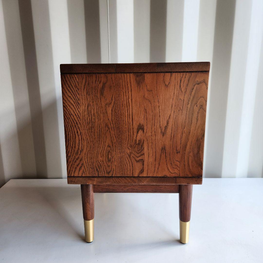 美品　MU RONG サイドテーブル アメリカオークウッド ナイトテーブル