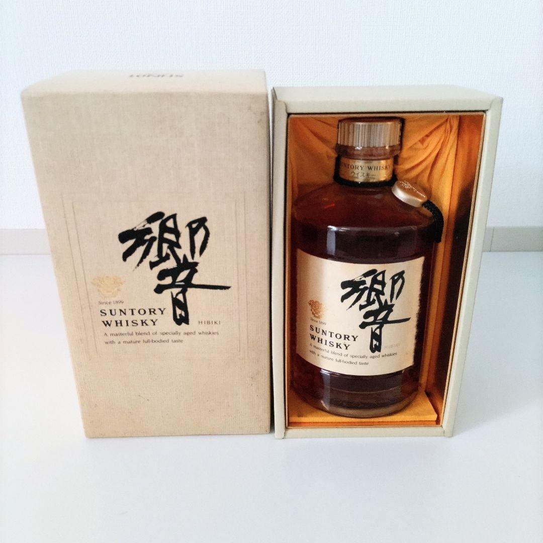 希少 初期【サントリー】響 旧ボトル　裏ゴールドラベル 金キャップ 古酒 未開封