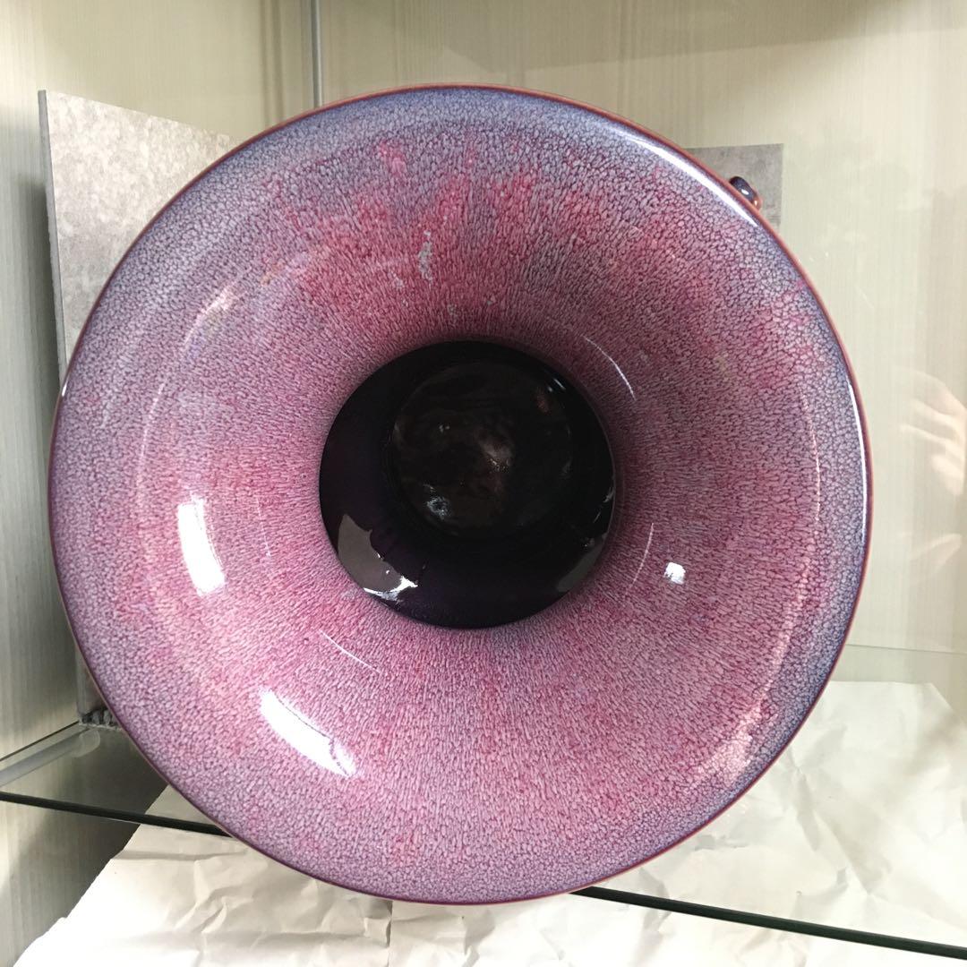 中国鈞瓷　鈞窯　鈞窯瓷　飾り壺　花瓶　花入　インテリア