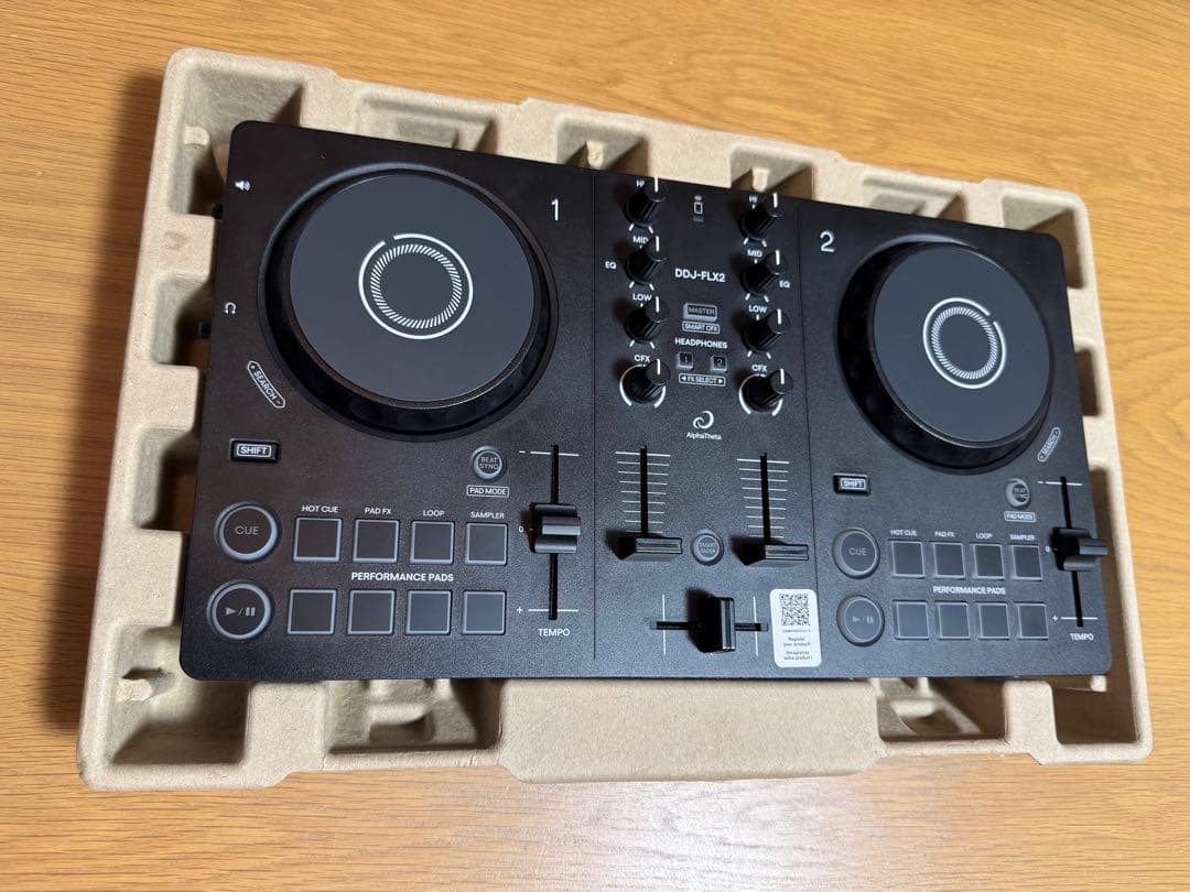 (ヘッドホン付き) DDJ-FLX2 DJコントローラ AlphaTheta