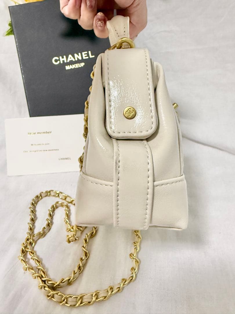 T*】様 CHANEL シャネル ノベルティ レザー ハンドバッグ チェーンショ