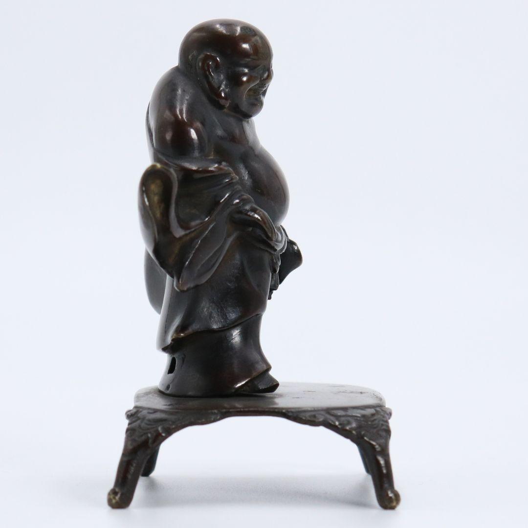 中国 唐銅 布袋像 置物　V90　SS1