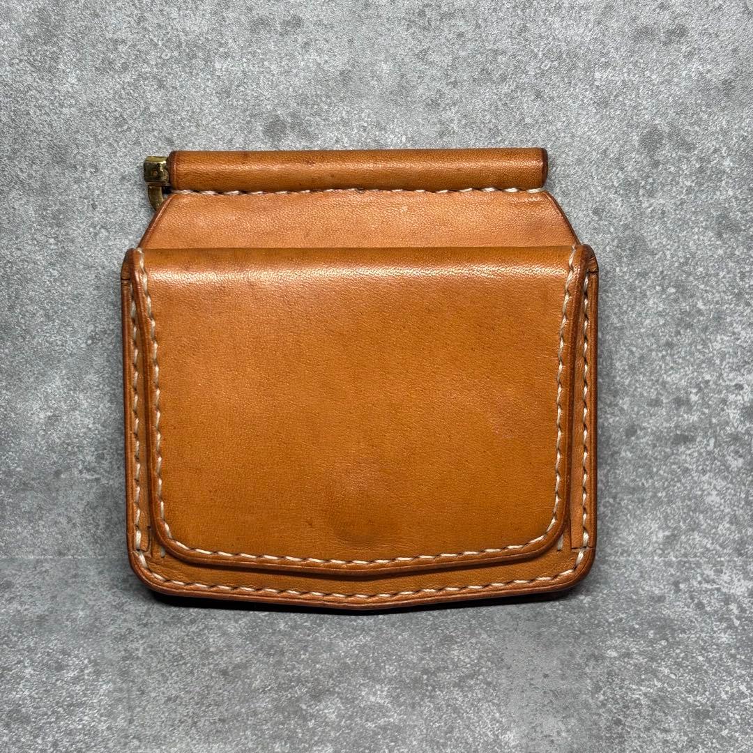 ハンドメイド エルバマット マネークリップ