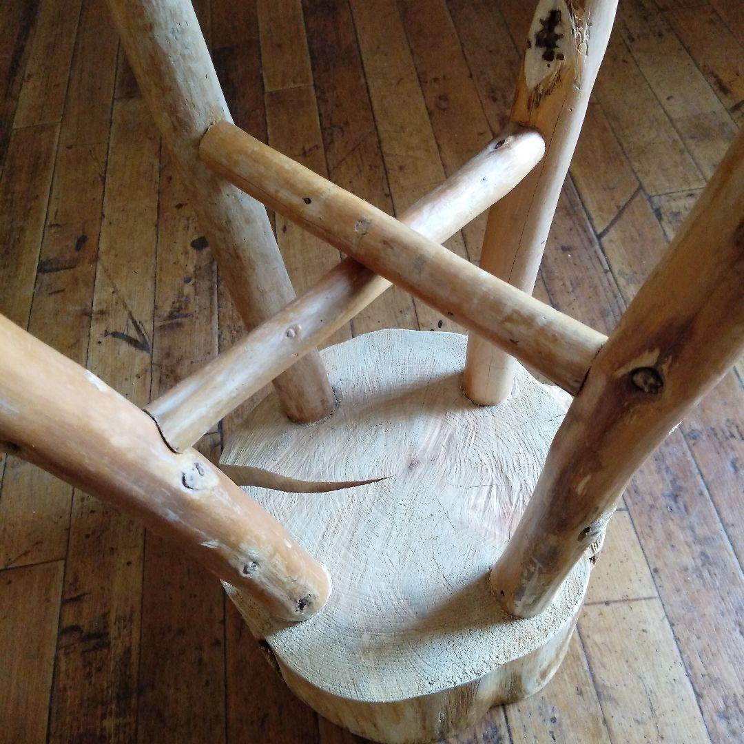 丸太のスツール-3