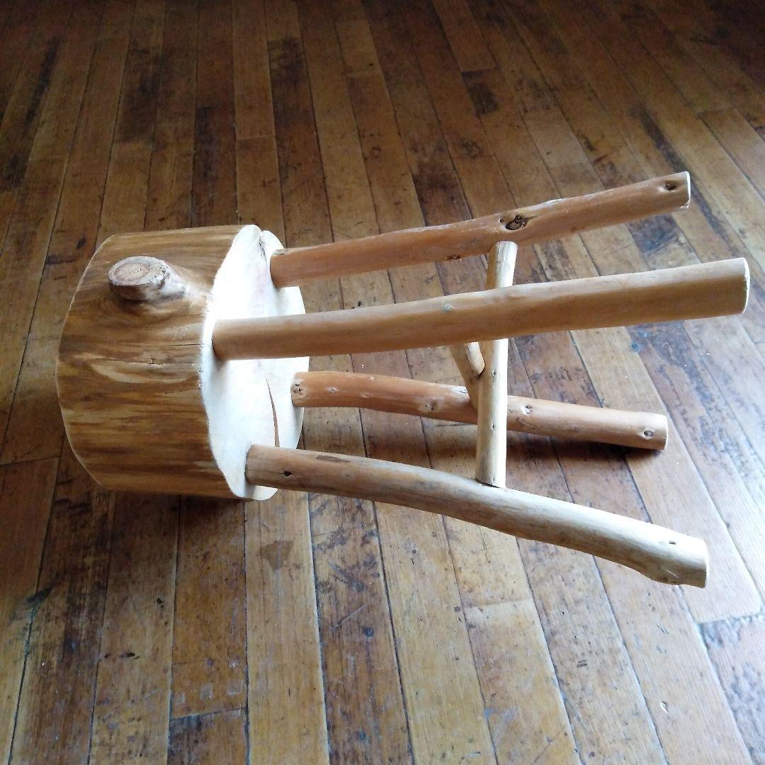 丸太のスツール-3