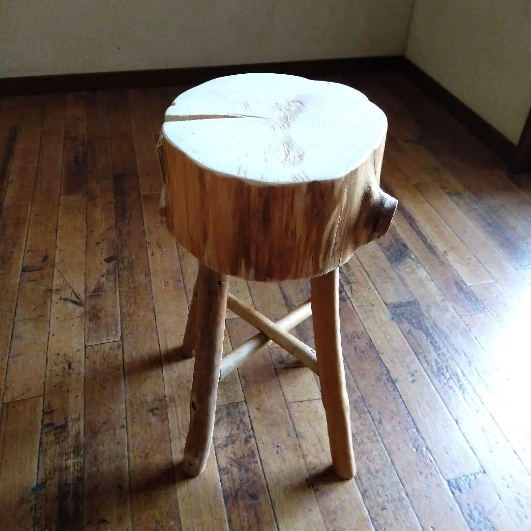 丸太のスツール-3