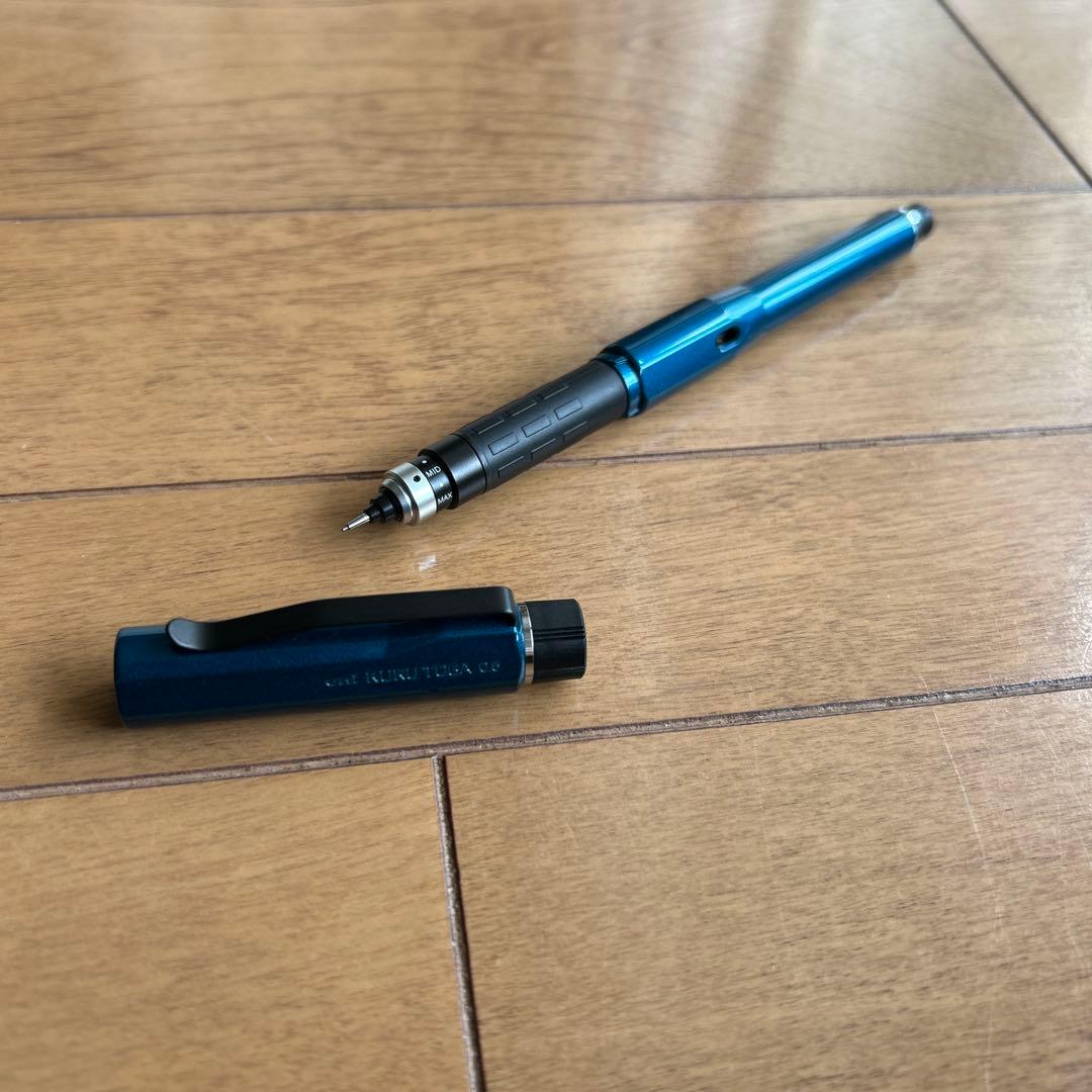 【美品】三菱鉛筆 クルトガDIVE グランブルー