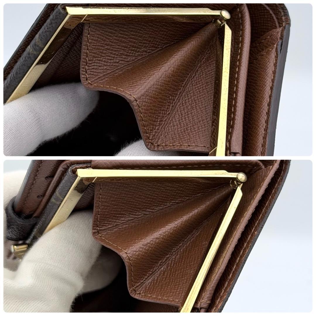 にゃおみん　モノグラム ポルトモネ ヴィエノワ 二つ折り財布 がま口