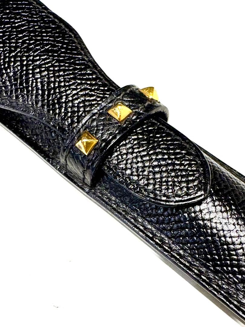 エルメス☆ペンケース　スタッズ　メドール クシュベル アクセサリーポーチ　黒