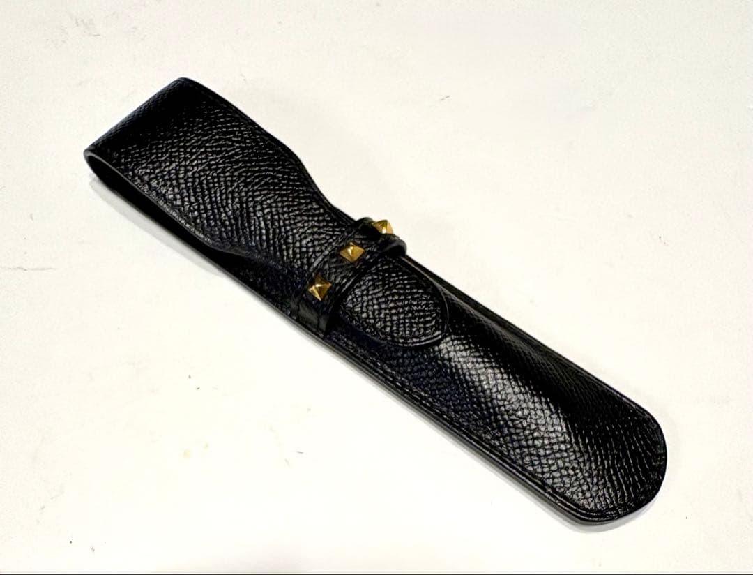 エルメス☆ペンケース　スタッズ　メドール クシュベル アクセサリーポーチ　黒