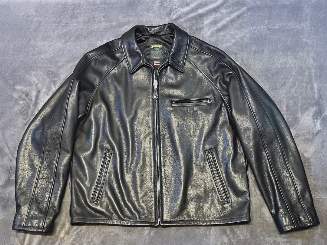 ジャケット・アウター Supreme Schott Leather Racer Jacket XL