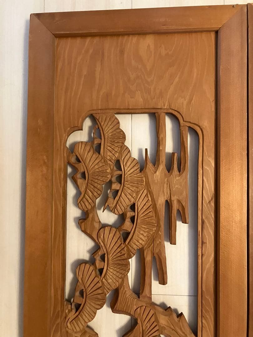 【欄間】和室 昭和 木工彫刻 木工細工