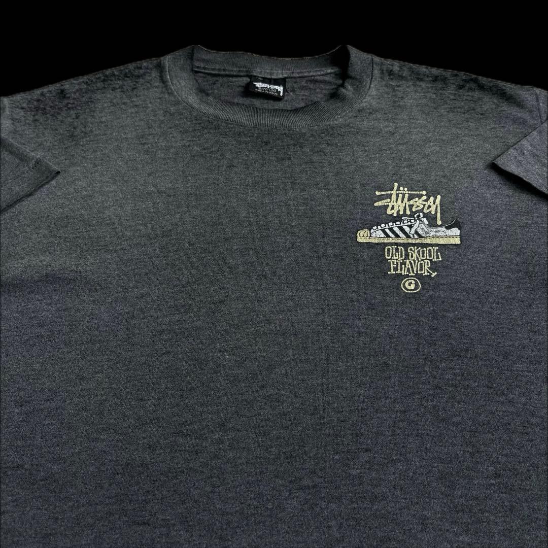 “OLD SKOOL FLAVOR”old stussy 80s 黒タグ tee