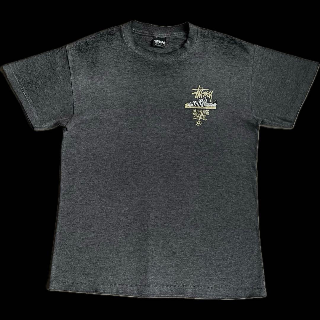 “OLD SKOOL FLAVOR”old stussy 80s 黒タグ tee