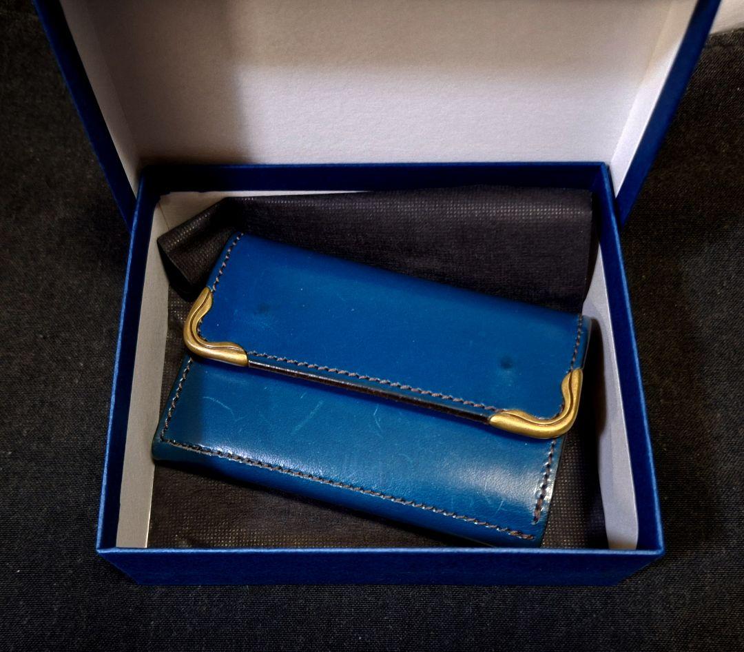 【池之端銀革店】Cramp ブライドルレザー3wayキーケース　限定カラー袋付