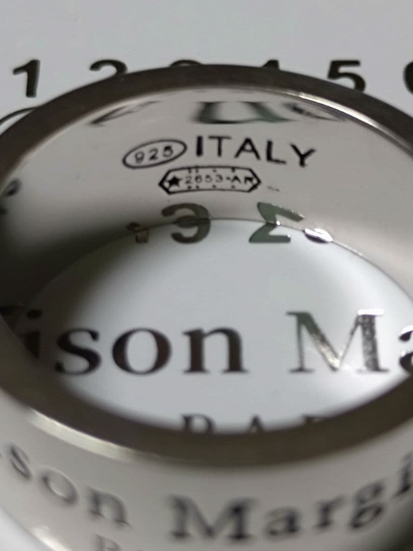 Maison Margiela ロゴ入りリング 925シルバー